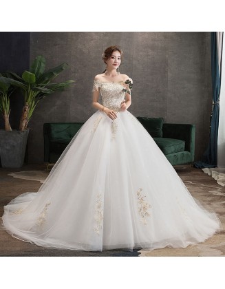 Korean tutu wedding dress