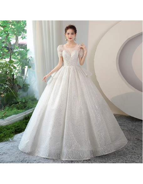 French fugitive princess tutu wedding dress