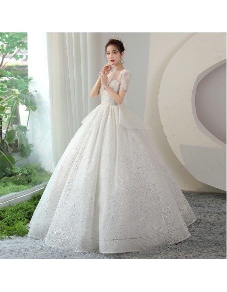 French fugitive princess tutu wedding dress